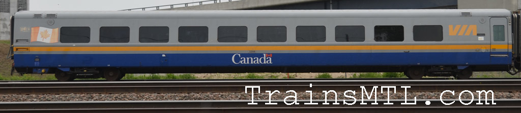 Passenger car VIA 3359 left side / Wagon de passager VIA 3359 coté gauche